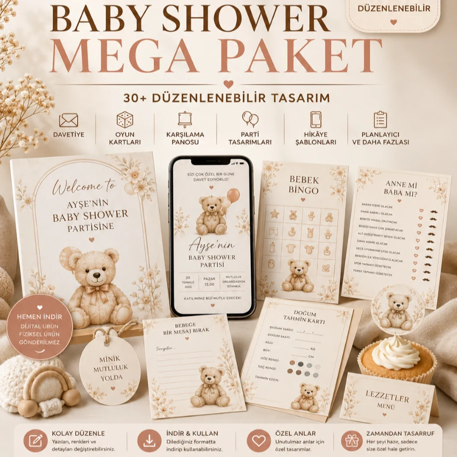 Baby Shower Mega Paket — görsel 1