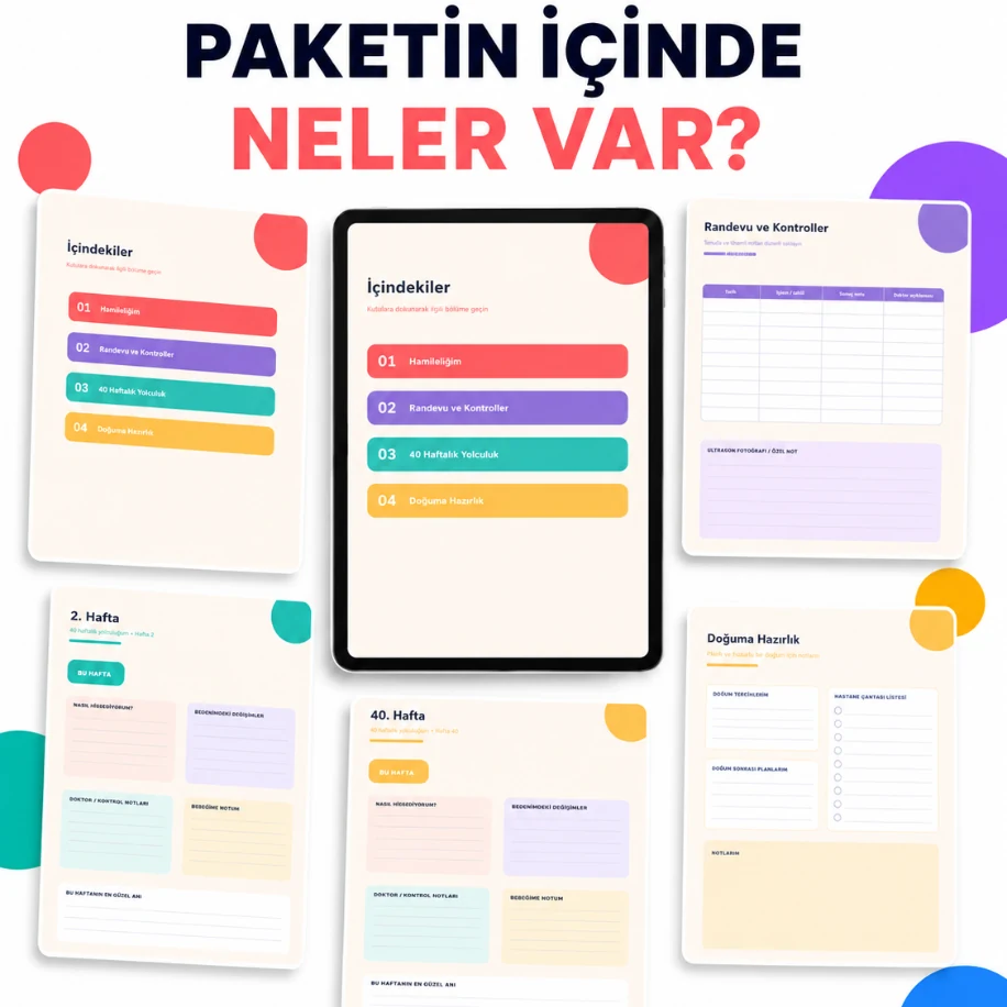 40 Haftalık Dijital Hamilelik Ajandası — görsel 4